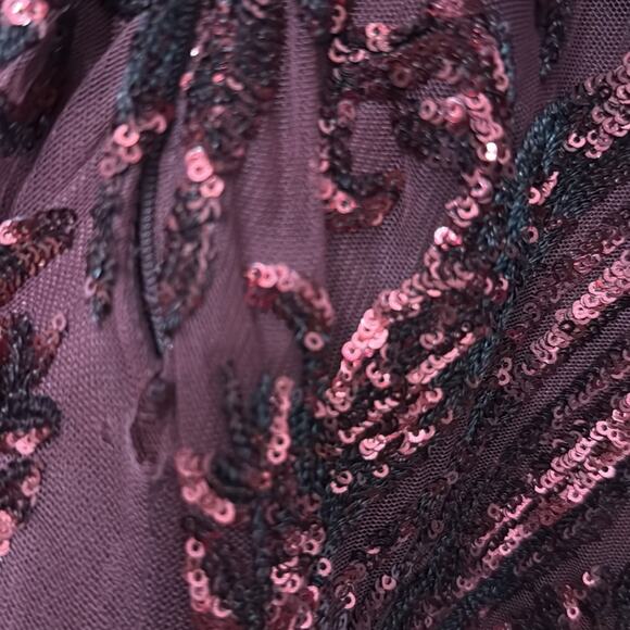 Colette Mon Cheri Mermaid Sequin Gown Size 10 Prom Pageant Gala Black Tie - Picture 13 of 13